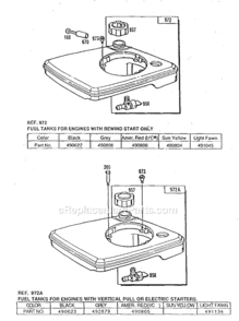 Page C Diagram and Parts List for 90700  Briggs and Stratton Engine